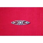 Broche fantaisie rtro argente ds l'esprit des bijoux anciens en marcassites