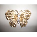 Broche papillon dor