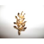 Broche de rameau d'olivier dor