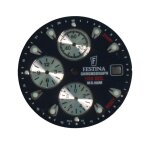Cadran montre festina chronogroph 1 / 20 sec w. r. 100 m ref 3711 homme perpetual bleu