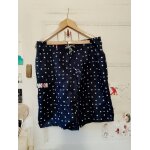 Cale�on de plage marine a pois blancs xxl warehouse vintage ann�es 80.