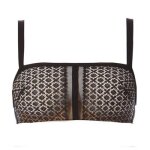 Calvin klein - soutien - gorge bandeau bustier noir & beige 95b