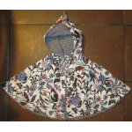 Cape de pluie petit bateau bb 12 / 24 mois motif floral fleuri fleurs