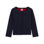 Cardigan fille en tubique jacquard (petit bateau)