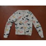 Cardigan jersey coton imprim chevaux h&m