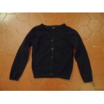 Cardigan jersey coton noir kiabi