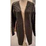 Cardigan sans fermeture gris