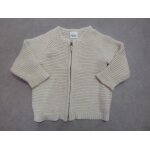 Cardigan zipp beige lurex tape  l'oeil - 18 mois