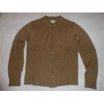 Cardigan zipp� jersey marron clair la redoute