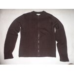 Cardigan zipp� jersey marron la redoute