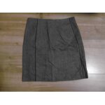 Caroll jupe lainage tweed gris chambray t 40