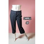 Caroll taille 38 pantacourt gris foncé femme polyester mélangé corsaire Caroll taille 38 pantacourt gris foncé femme polyester mélangé corsaire