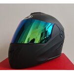 Casque noir mat, visi�re pivotante