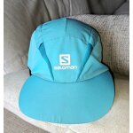 Casquette salomon bleu turquoise taille rglable homme femme trail running jogging tennis