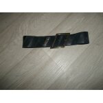 Ceinture caroll cuir et peau bleu marine boucle et décos dorées tbe Ceinture caroll cuir et peau bleu marine boucle et décos dorées tbe