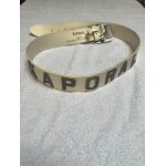 Ceinture kaporal cuir blanc taille 95 en bon tat