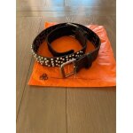 Ceinture le temps des cerises en cro�te de cuir peut se r�gler de couleur marron