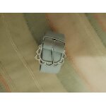 Ceinture en tissu bleu clair boucle argente 38 m vintage annes 80.