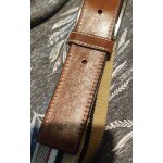 Ceinture vintage des 80 toile et cuir. burberry london. portée quelques fois. 110 cm Ceinture vintage des 80 toile et cuir. burberry london. portée quelques fois. 110 cm