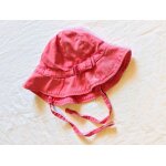 Chapeau bob petit bateau rose petit flot ruban dessin petit bateau blanc attache ficelles accessoire ...