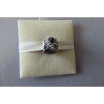 Charm 181 + perle cristaux gris amore & baci