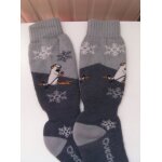 Chaussettes quechua avec marmottes