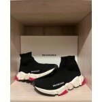 Chaussure balenciaga speed trainer  black red  tess s gomma knit taille 37