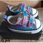 Chaussure converse all stars a scratch pour enfant fille - taille 20 multicolore tbe