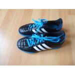 Chaussures de foot / basket noires, blanches et bleues - 36