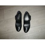 Chaussures mephisto cuir noir  bande lastique 37. 5 tbe
