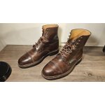 Chaussures neuilly de paraboot en cuir lisse caf pour homme, taille 42