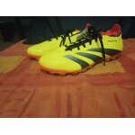 Chaussures predator league 2g / 3g terrain synth�tique adidas - signal coral / cloud white / beam orange ...