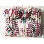 Ch�che la redoute multicolore blanc rose turquoise marron orange motif g�om�trique azt�que neuf