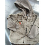 Chemise b�b� gar�on � fines c�tes capuche  ; tout compte fait  ; taille 6 mois