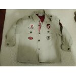 Chemise beige motifs cousus color�s 24 mois zara.