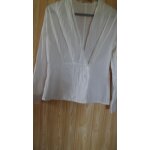 Chemise blanche 3 suisses. taille 40. coton. multiboutons permettant une fermeture croise. longueur ...