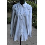 Chemise blanche c&a canda neuve rehaussèes de jolies applications brodèes, boutons et dentelle . taille ... Chemise blanche c&a canda neuve rehaussèes de jolies applications brodèes, boutons et dentelle . taille ...