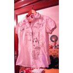 Chemise blanche motifs gris 38 m desigual .