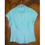 Chemise bleu lin esprit - taille 34 / 36