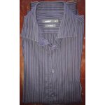 Chemise bleu rayures blanches celio taille m (39 / 40) fil compact Chemise bleu rayures blanches celio taille m (39 / 40) fil compact