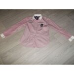 Chemise burton rouge et blanche fines lignes �cusson 38 tbe
