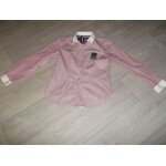 Chemise burton rouge et blanche fines lignes cusson 38 tbe