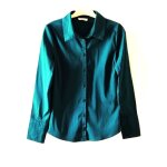 Chemise cache cache taille 36 vert fonc�