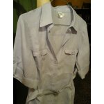 Chemise camaeu saharienne lin 40 violet