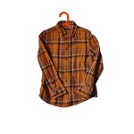 Chemise � carreaux jaune coton 10ans