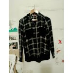 Chemise � carreaux verts fonc�s / blancs 36 s desigual.