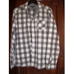 Chemise celio grise � carreaux taille l manches longues superbe