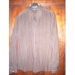 Chemise celio taille l marron � rayures