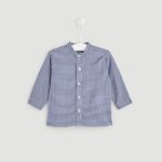Chemise col mao  carreaux (bout'chou)