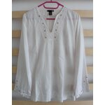 Chemise cru brode. h&m. taille 36 / 38